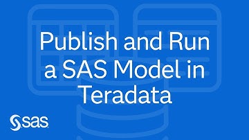 SAS Demo | Publish and Run a SAS Model in Teradata