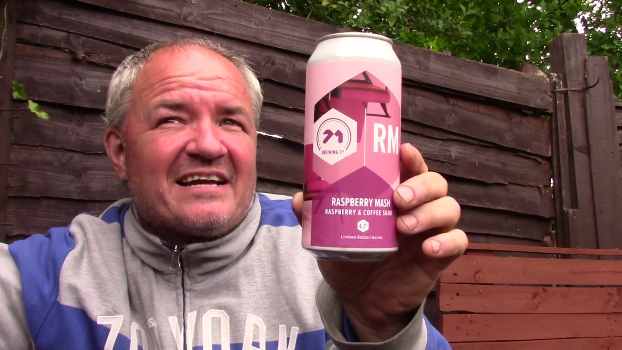 Beer - RM Raspberry Mash Raspberry & Coffee Sour from 71 Brewing - Review 