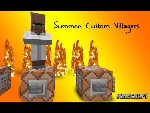 Summon Villagers With Custom Items In Minecraft 1.7