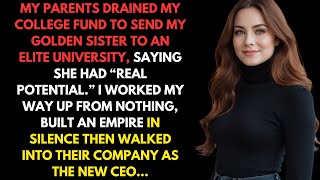 My Parents Gave My College Fund To My Golden Sister—They Never Knew I Was Their New Boss