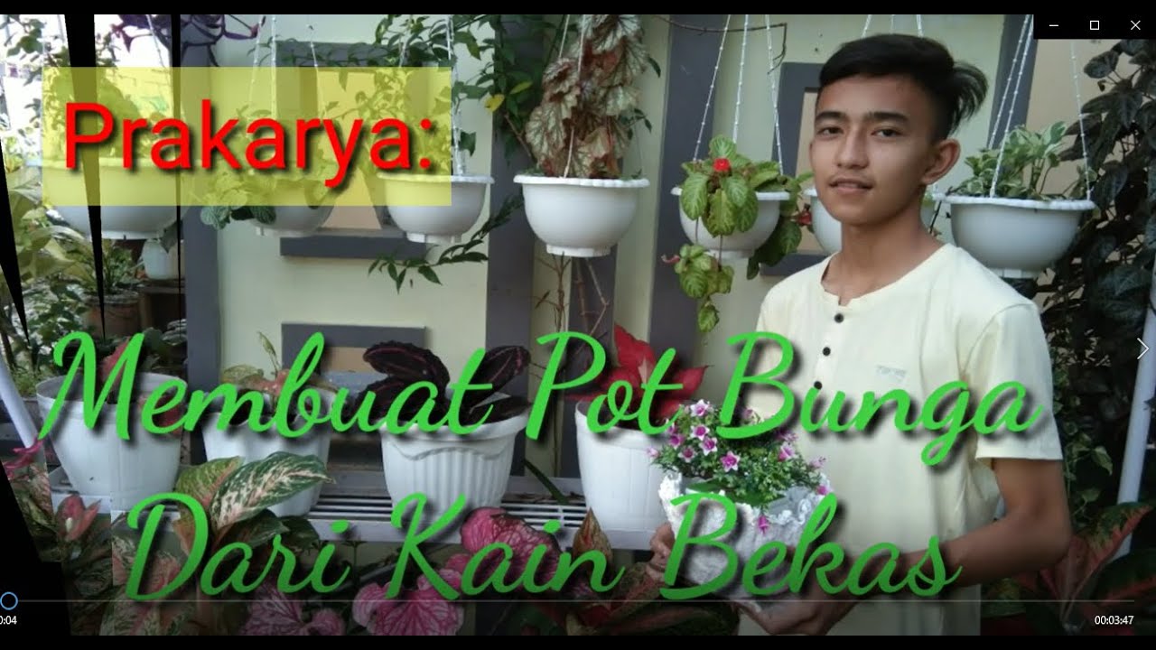  Membuat  Pot  Bunga  Dari  Kain Bekas YouTube