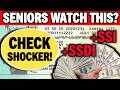 SOCIAL SECURITY CHECK PAYMENT SHOCKER? SSA SSI SSDI SENIOR MUST WATCH THIS UPDATE?
