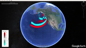 Alaska 1964 Tsunami GeoClaw Simulation on Google Earth