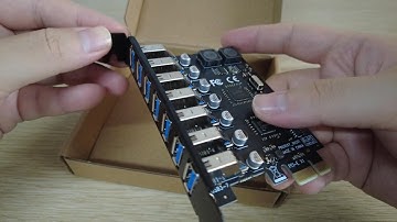 U3057 7-port USB 3.2 Gen1 5Gbps PCIe Expansion Card