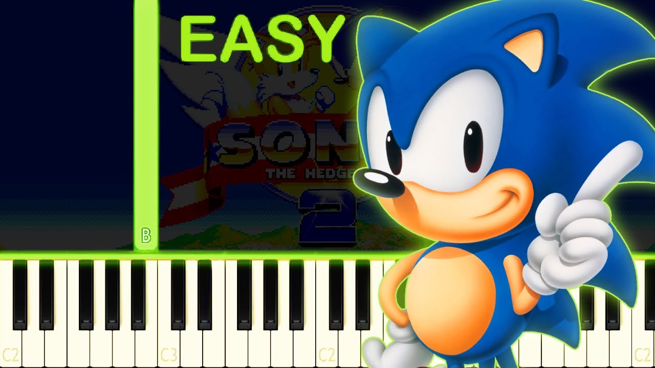 SONIC HEDGEHOG EASY PIANO TUTORIAL 