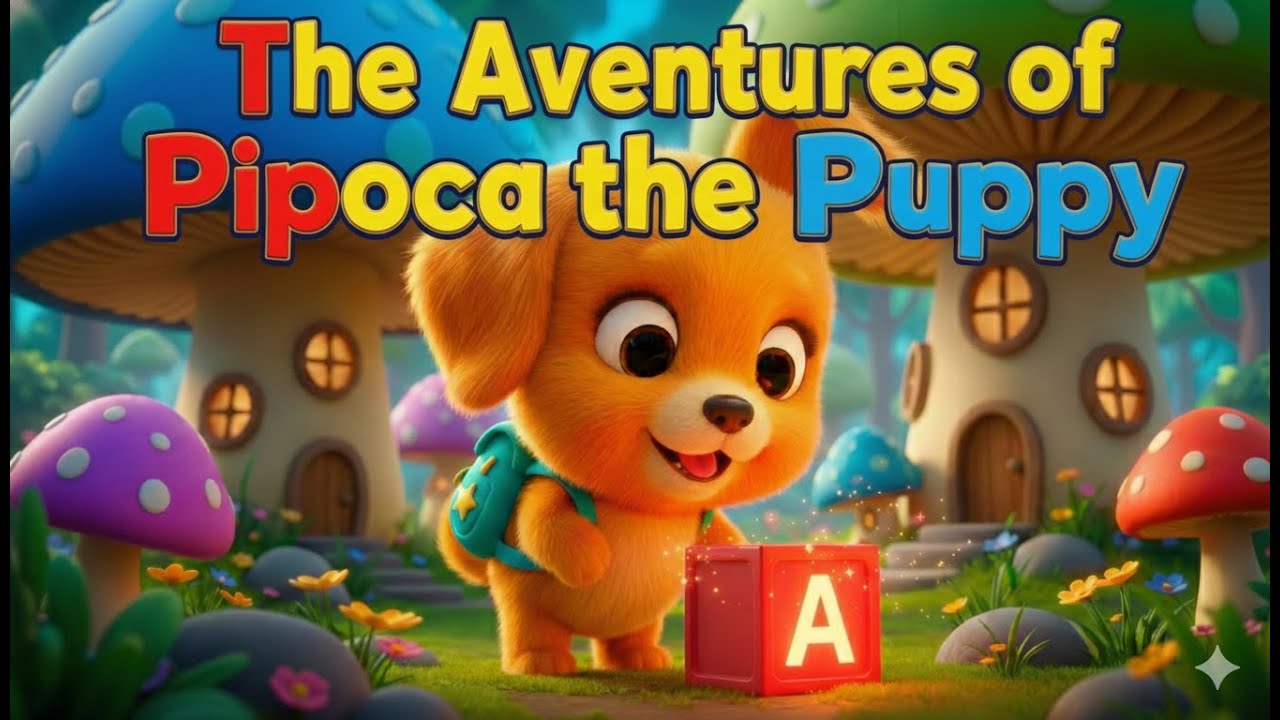 🐶 JUMP JUMP WOOF WOOF! 🎶 The Cutest Puppy Song for Kids  Magic Rainbow Adventure 🌈| Jungle Abc