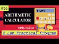 C Program "Calculator Program"/using Switch Case/Do While Loop/Turbo C++ Code with Output in Tamil.