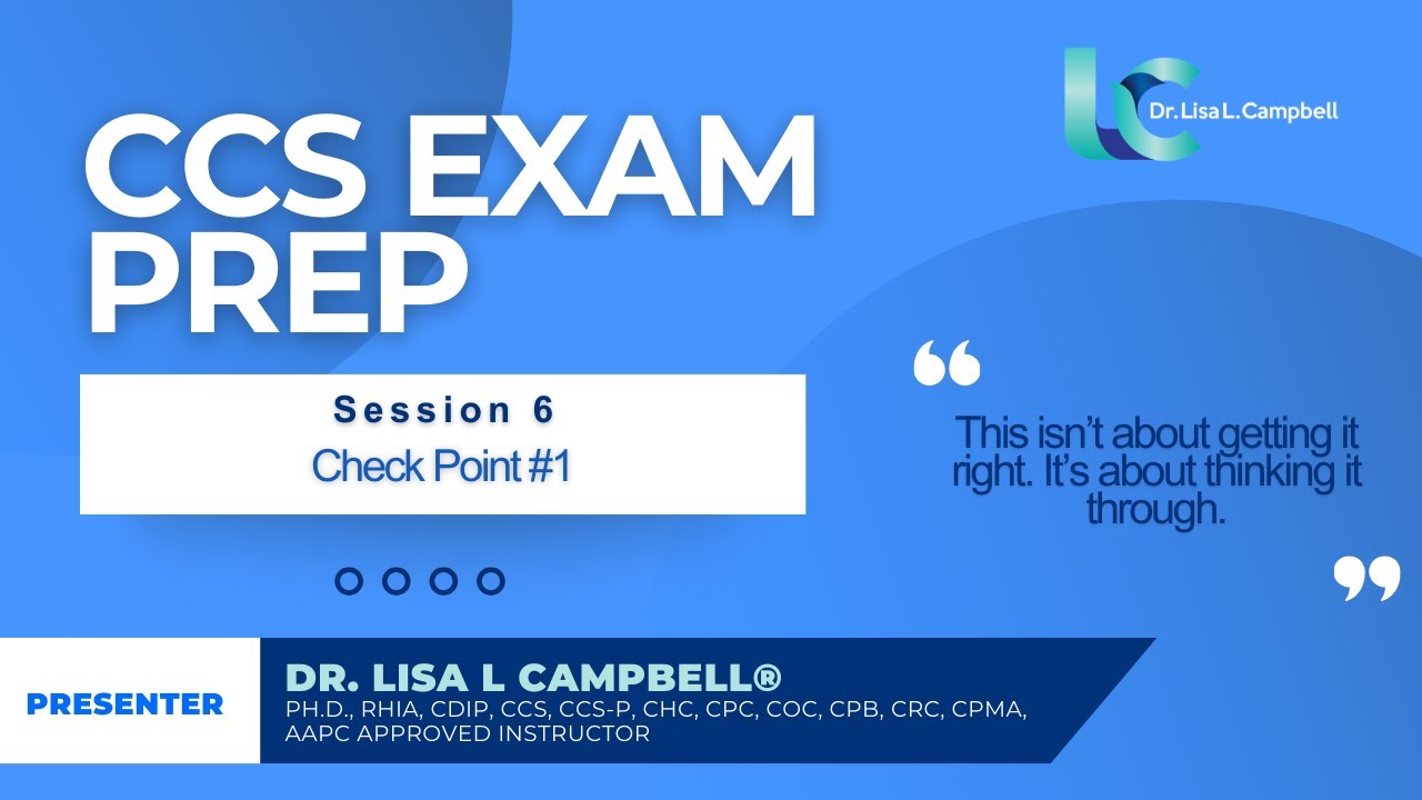 2026 CCS Exam Prep-Session 6 (Check Point #1)