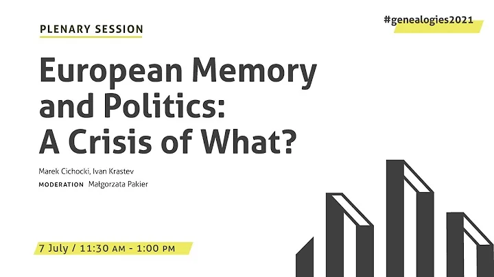 Marek Cichocki and Ivan Krastev debate. European M...
