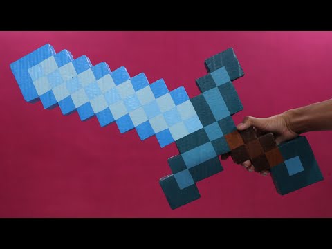How To Make minecraft sword with cardboard