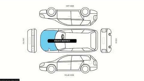 Interactive Car Diagram SVG CSS JavaScript Clickable Responsive