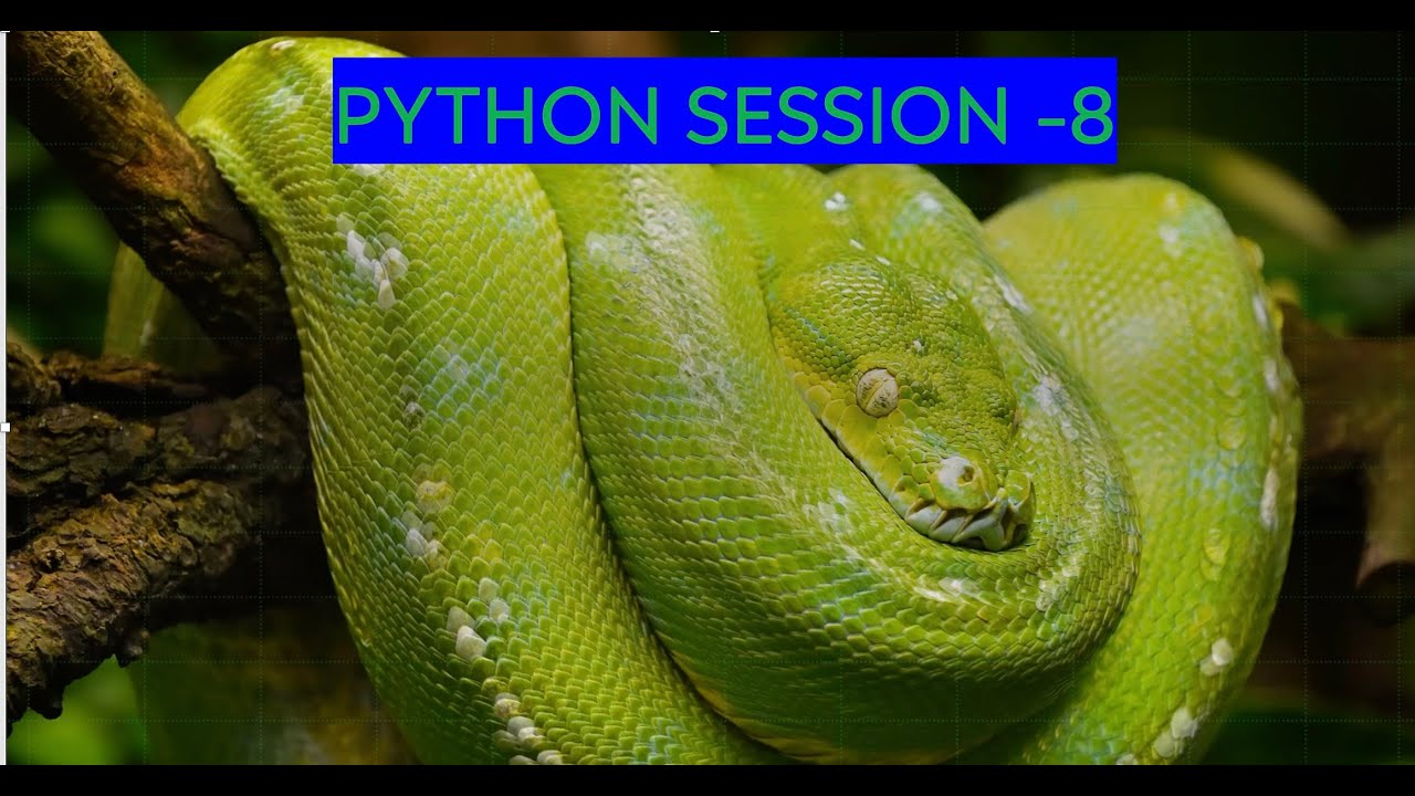 Python Training Session 8 - YouTube