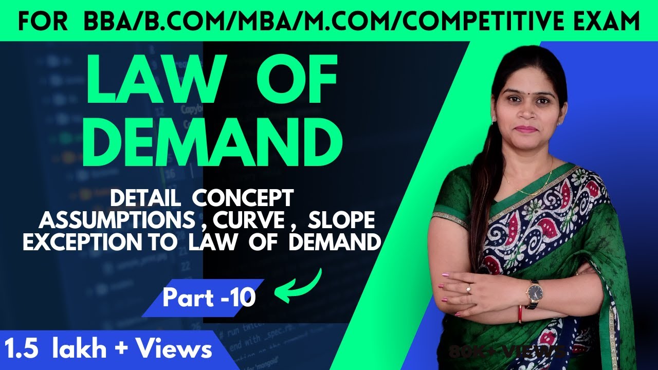 Law Of Demand | Theory Of Demand | Demand Analysis | law Of Demand | BBA | B.Com | MBA | Class 11