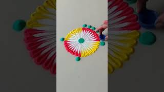 Small Flower Rangoli Designfestival Rangoli Shortsyoutube Short Video