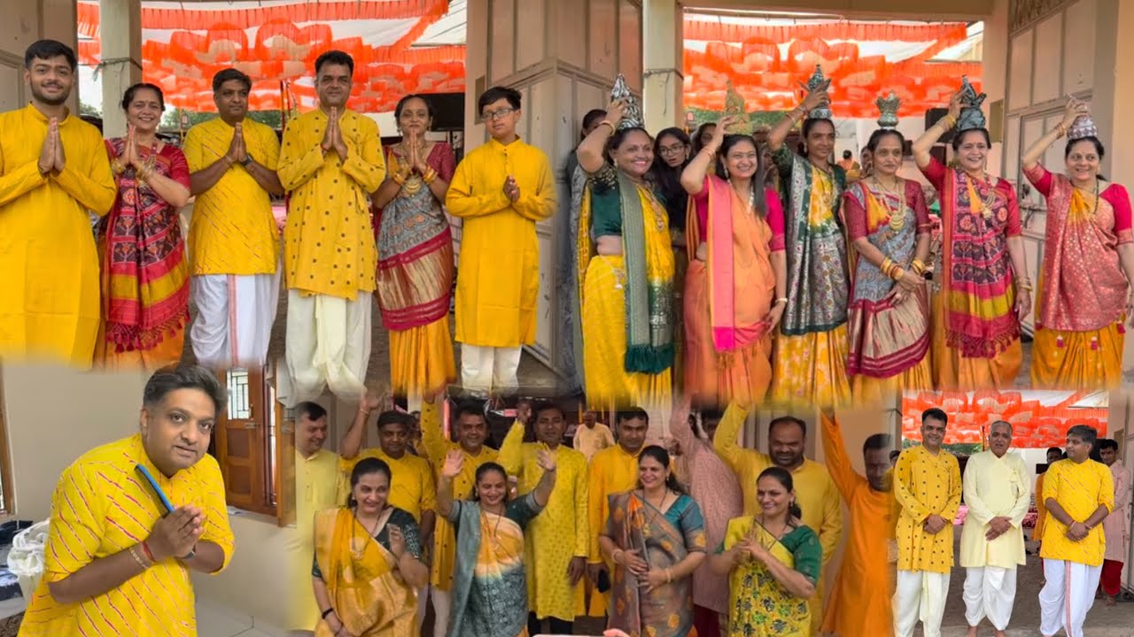 ૧૯ વષઁ પછી કાકા બાપા ના બારેય ભાઇ બહેનો પ્રસંગ માં એક સાથે ભેગા થયા અને ઠાકોરજી ના સામૈયા લીધા...!!!