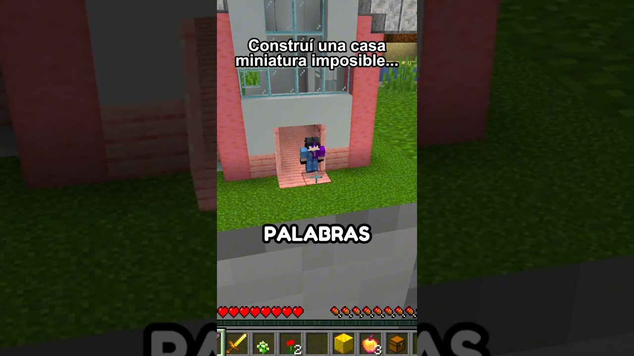 ATRAPÉ A NABI EN CASA MINIATURA 😳🔥 #minecraft #celynnei #celycraft #minecraftespañol #soynabi