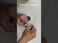 Angle valve installation