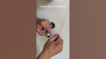Angle valve installation