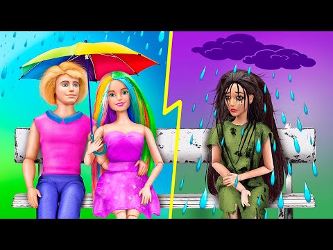 La Fille Arc-En-Ciel Et La Fille Gothique Ont Un Rencard / 10 Idées Barbie DIY