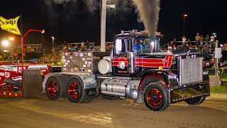 Truck and Tractor Pulling Action at the Great Geauga County Fair in Burton OH Sept 3 2023