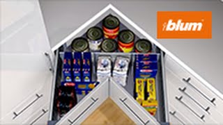 ORGA-LINE in SPACE CORNER: Organise your provisions in your corner cabinet | Blum