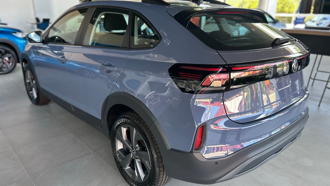 Review Vw Nivus Comfortline 2026 Azul Titan com pacote rodas 17 polegadas