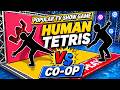 99% FAIL This Human Tetris Challenge 😱 | CO-OP | 50 HARD Levels HQ 4K | Immersive interactive WarmUp