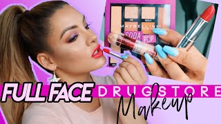 Full Face of Drugstore Makeup