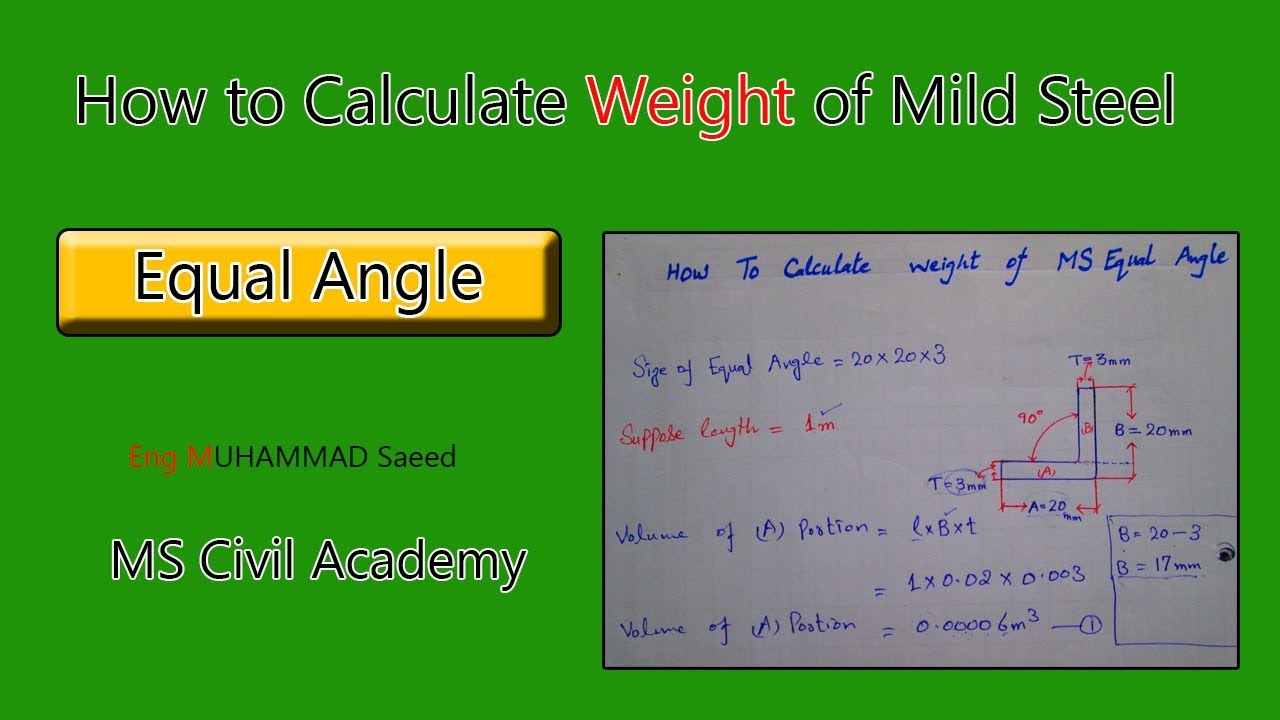 Isa Angle Weight Chart