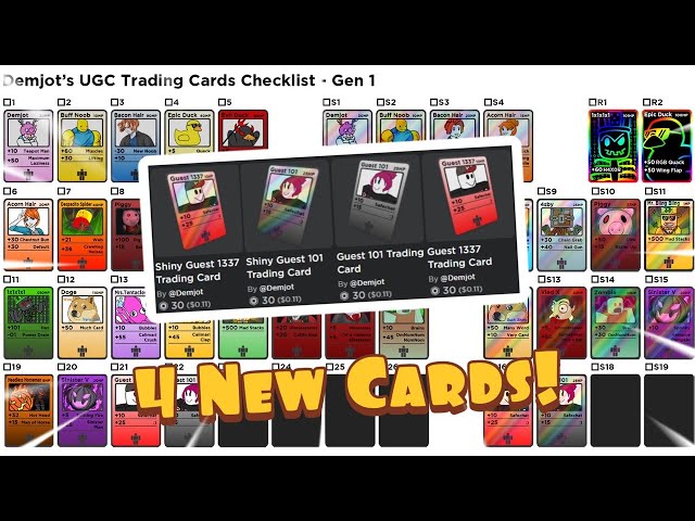 X 上的qliz：「Just opened 3 packs of cards from the brand new definitely  official #Roblox Trading Card game. No regrets!!!   / X