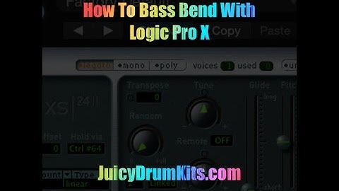 How To Bass Bend With Logic Pro X (808 Bend) - JuicyDrumKits.com