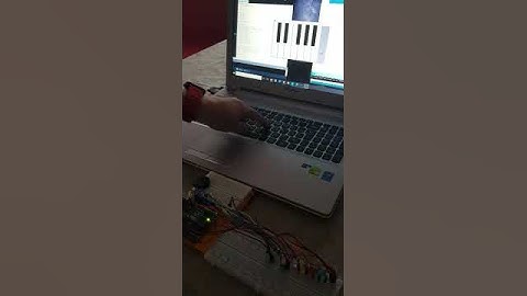 Vídeo Piano con Arduino, Processing y LED de colores
