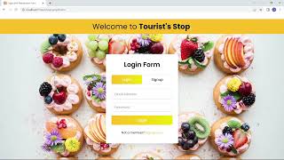 Tourist's Stop - A Tourist and Travel Website