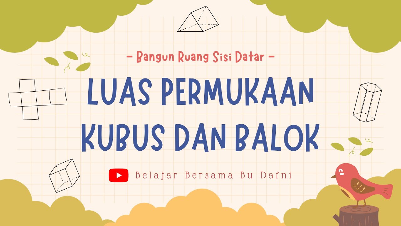 Bangun Ruang Sisi Datar - Luas Permukaaan Kubus dan Balok #kubus #balok #math #maths #matematikasmp