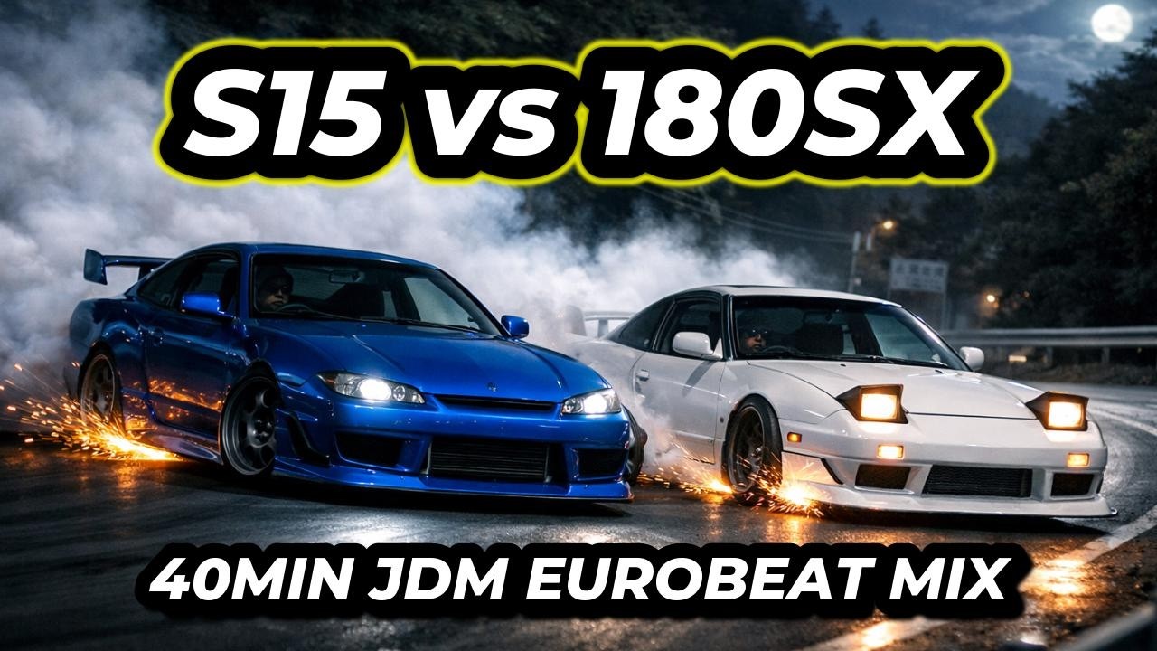 WHO WINS? S15 vs 180SX – Ultimate JDM Drift Battle (Eurobeat Mix)