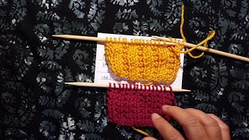 Knitting rib stitch, broken rib and welted rib stitches: a Knittycat