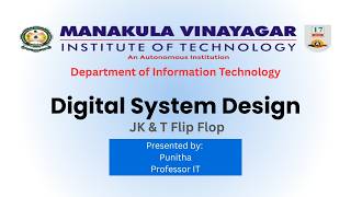 JK &amp; T Flip-Flop | Digital System Design
