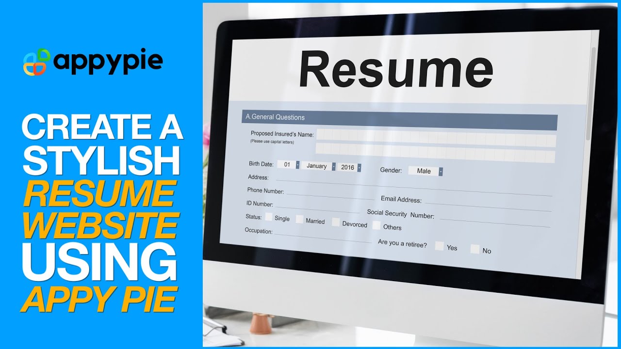 How to create a resume website using Appy Pie’s website builder? - YouTube