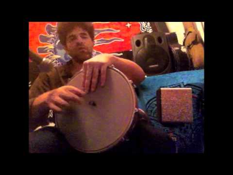 Liron Peled playing Doumbek thru effect pedals (Distortion + envelope filter) - Acoustic Electronica