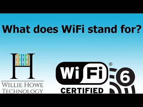 ვიდეო: რას ნიშნავს Wi-fi აბრევიატურა?