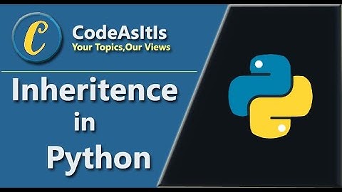 Inheritance in Python || Types of Inheritance || Python OOP Tutorial || Learn Python Programming