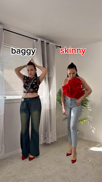 Baggy jeans or Skinny jeans ??👖 #fashion #style #ootd #fashiontrends #fashionstyle #outfit