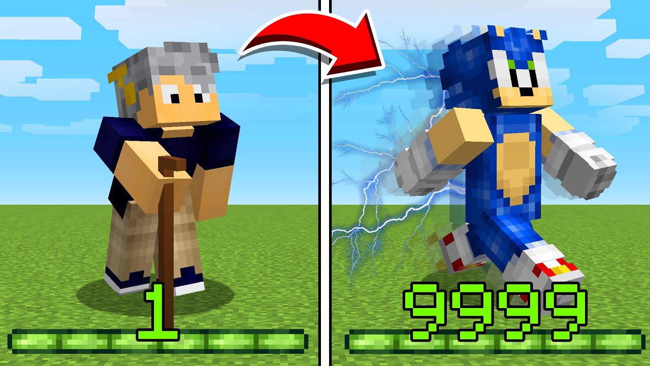 😱 a CADA PULO ficamos MAIS RÁPIDOS no MINECRAFT (Desafio Impossível) 