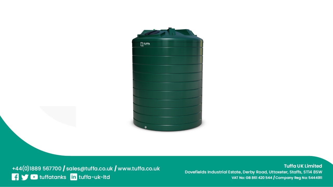 20000 Litre Plastic Water Tank - Tuffa Tanks