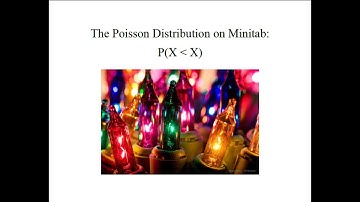 Statistics: Poisson Distribution for Probability X less than x using Minitab