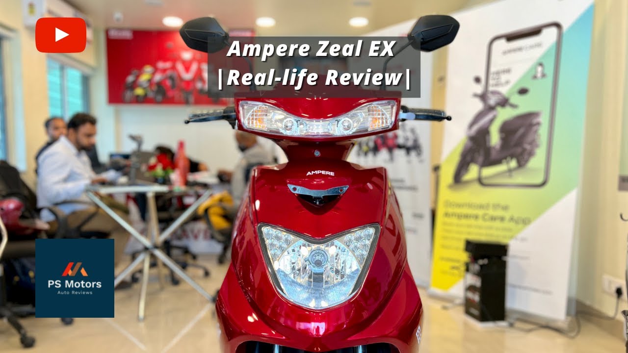 Zeal EX Electric Scooter Ampere Electric Scooter Zeal EX Detailed