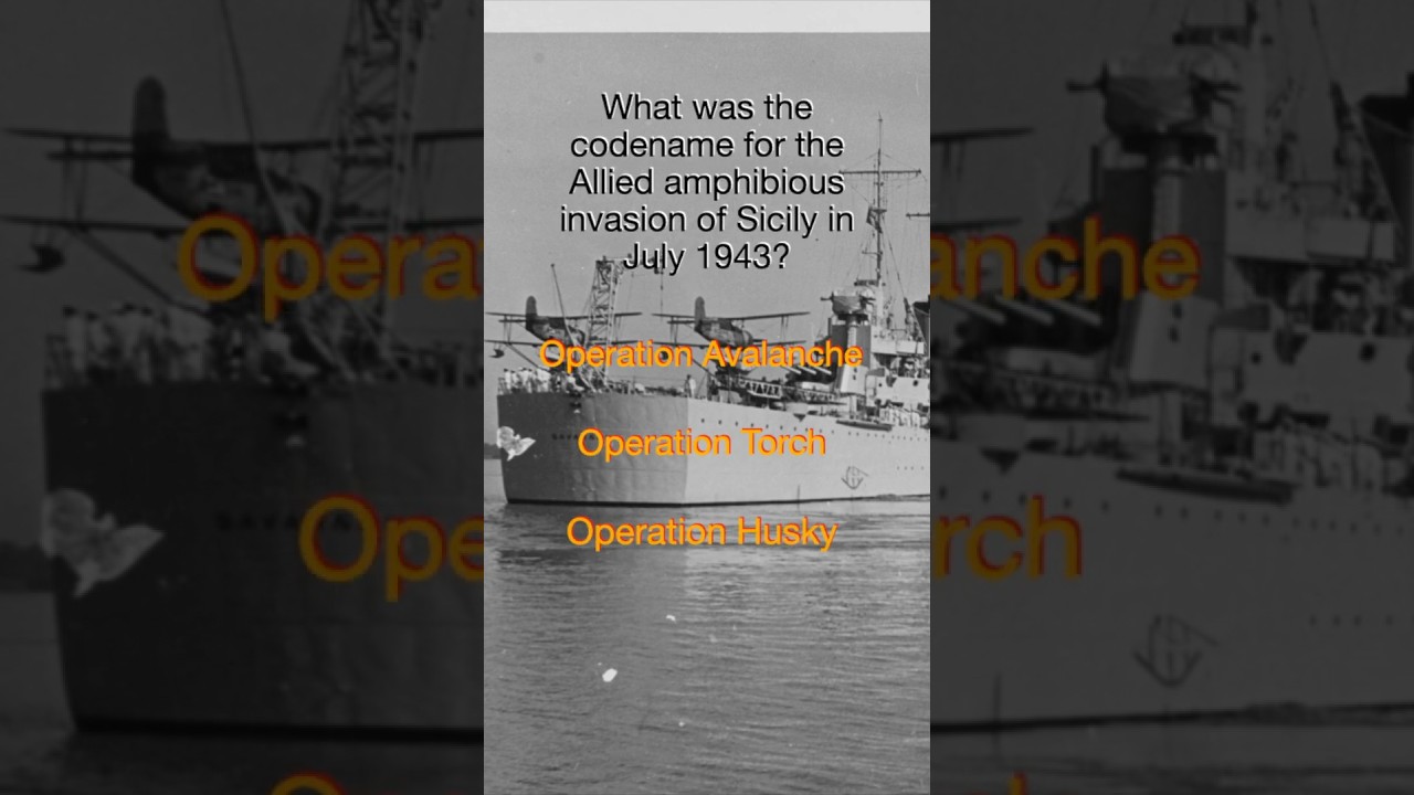 What was the codename for the Allied amphibious invasion of Sicily in July 1943?