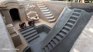 Incredible Underground House Construction with Luxury King Room and Pool