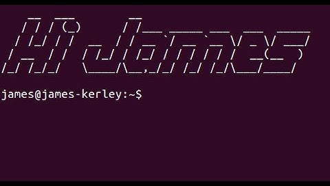 Linux / Ubuntu Basics - Custom Terminal Welcome Using Figlet