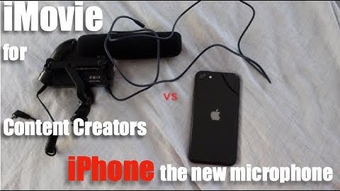 iMovie: How to use Your iPhone as a Recording Microphone